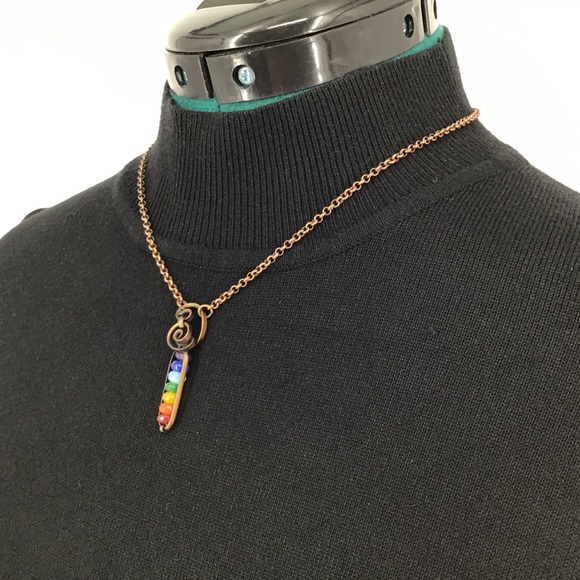 ROY G BIV Hand Crafted Necklace - Picture 3 of 13